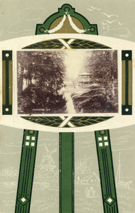 12829 Gezicht op de Westbuitensingel en de muziektent van de Sociëteit Amicitia in het Plantsoen-Zuid te Amersfoort uit ...